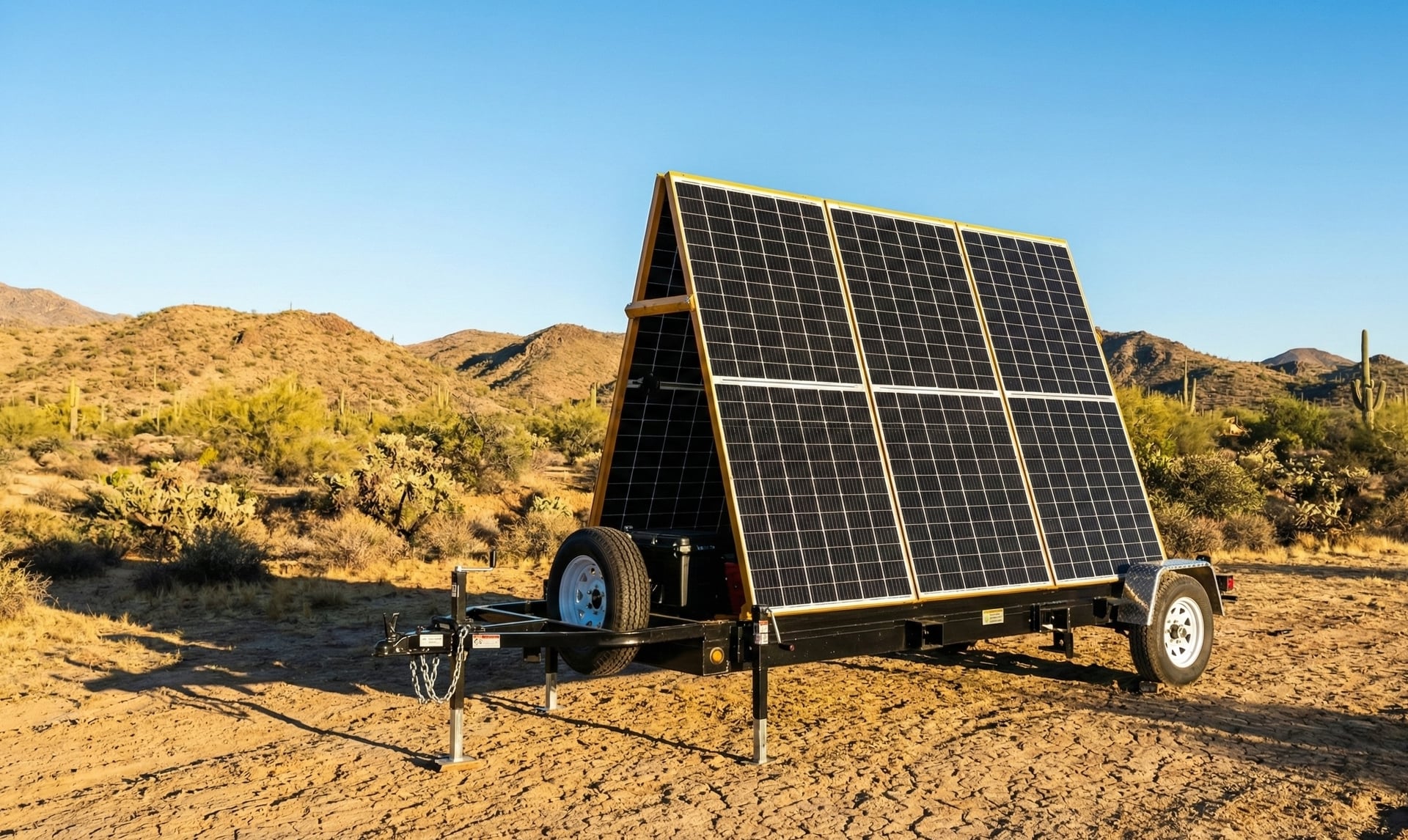 Mobile solar power station for emergency response